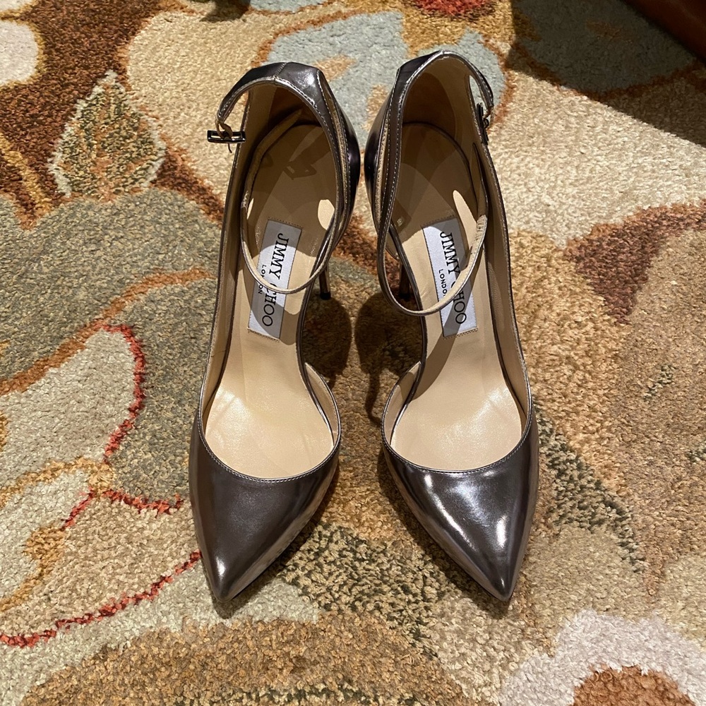 Jimmy Choo metallic classic heels